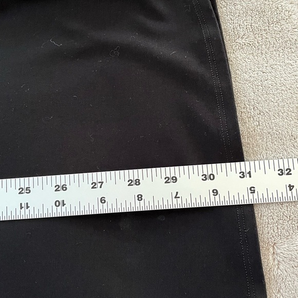 Eileen Fisher Black Jersey Knit Long Sleeve Shift Dress size M Minimalist - Picture 14 of 14